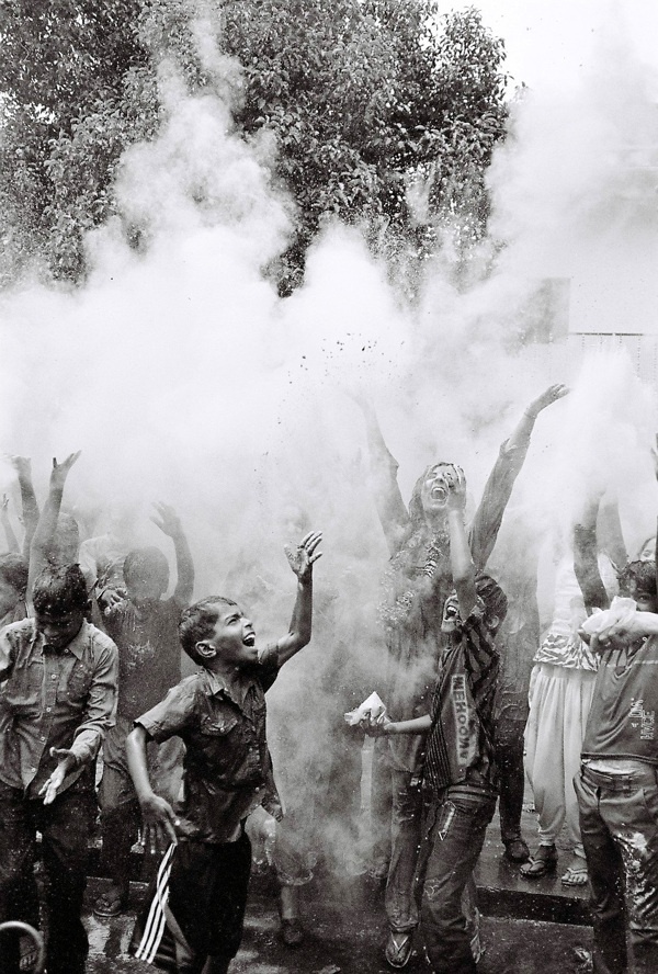 Festival celebration before colorization
