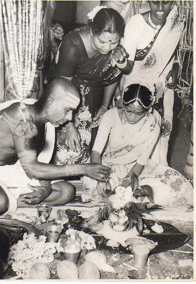 Indian wedding photo before colorization